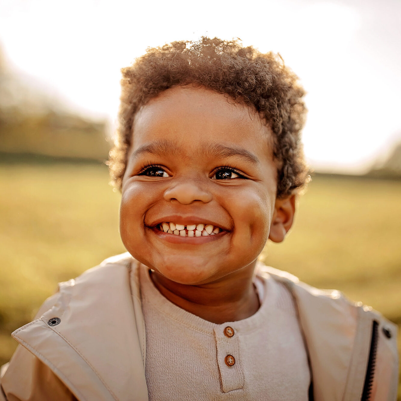 Portrait of happy child Contact Us
