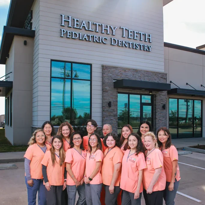 The welcoming exterior and team of our kid friendly dental clinic serving patients across Katy and Sugar Land